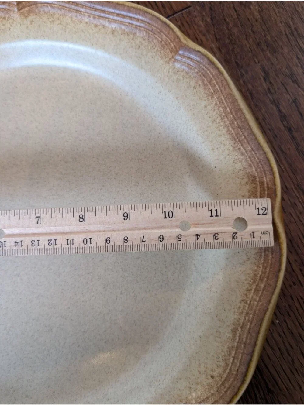 Vintage Mikasa Whole Wheat E8000 12.5-inch Round Serving Platter MCM